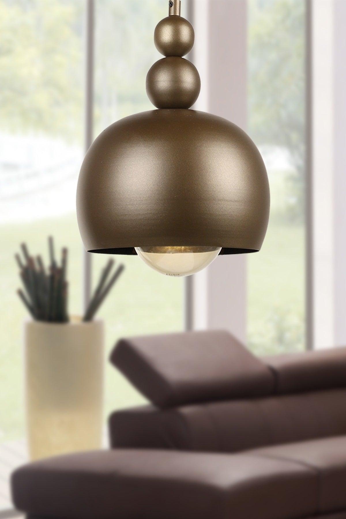 Uraz Single Chandelier Dark Brown - Swordslife