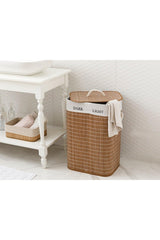 Urbann Bamboo Foldable 2 Compartment Laundry