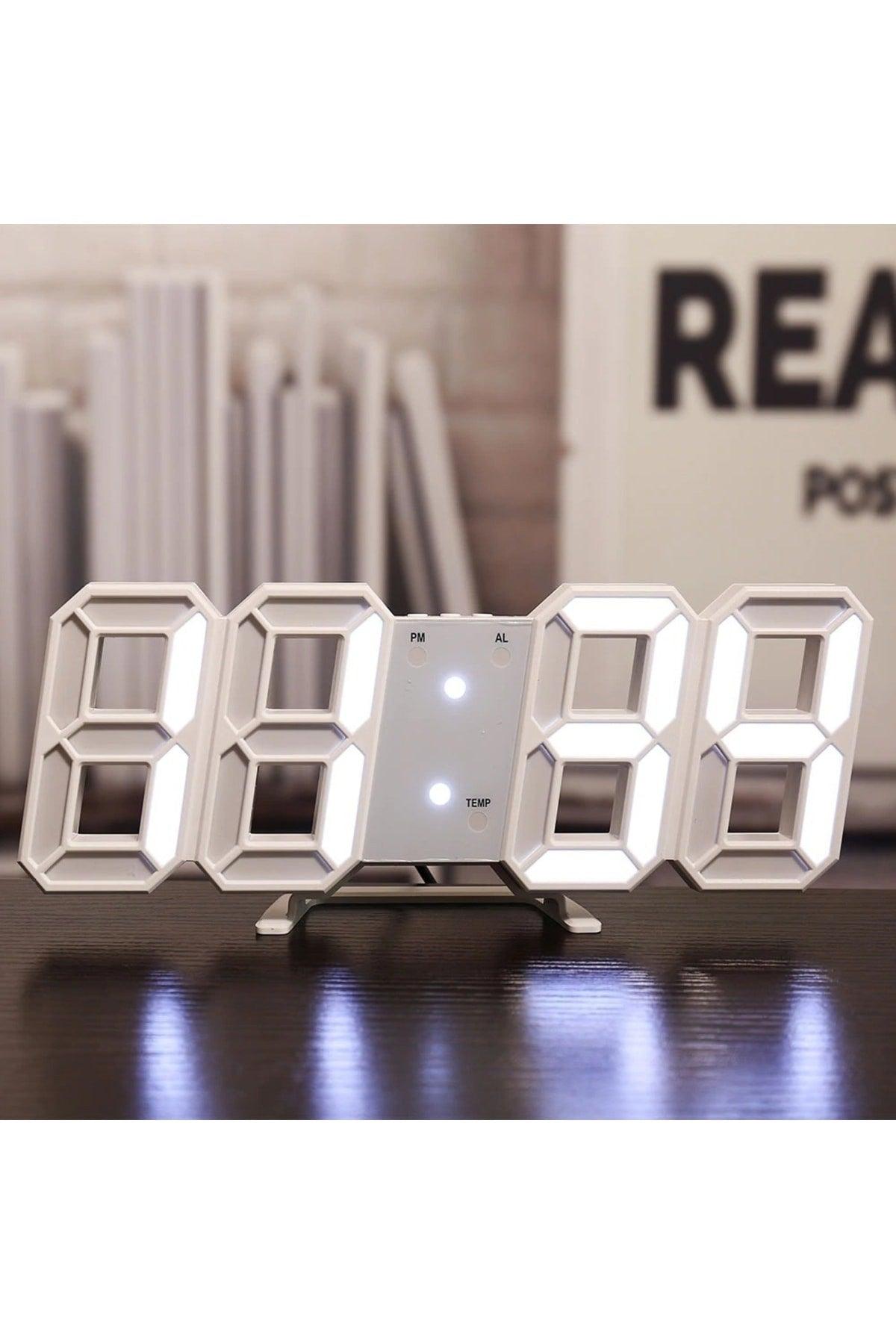 Space Design Decorative Digital Led Table Wall Clock - Swordslife