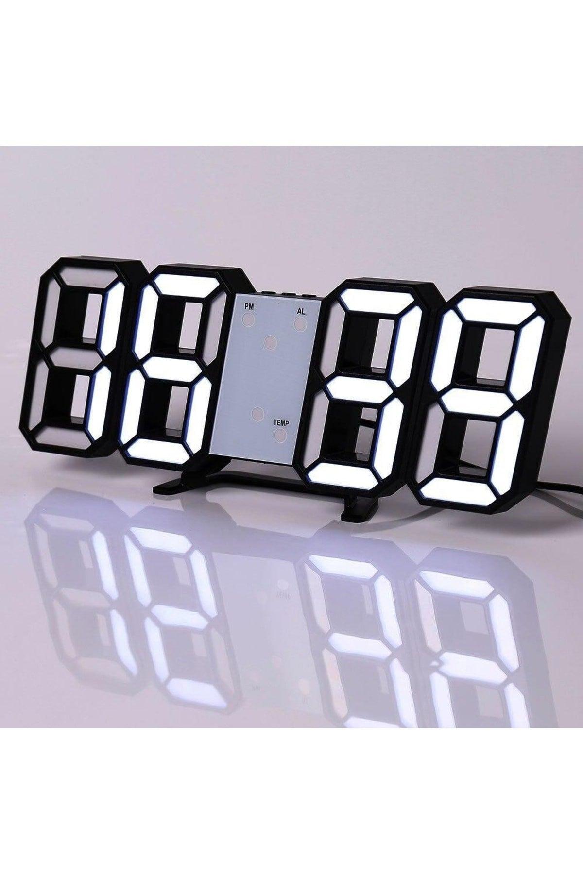 Space Design Decorative Digital Led Table Wall Clock - Swordslife