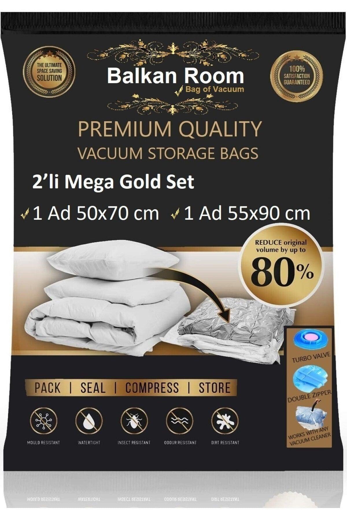 Vacuum Bag 2 Pcs Mega Gold Set Vacuum Bag Vacuum Bag - Swordslife