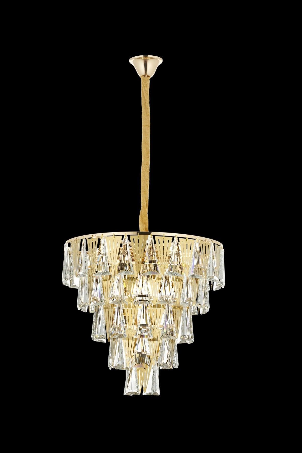 Valeria 50 Yellow Crystal Stone Chandelier - Swordslife