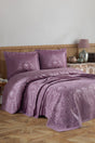 Valeron Pano Chenille Double Bedspread (Plum) - Swordslife