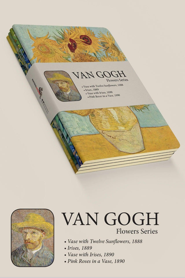 Van Gogh Set of 4 Notebooks 3 - Flowers Series