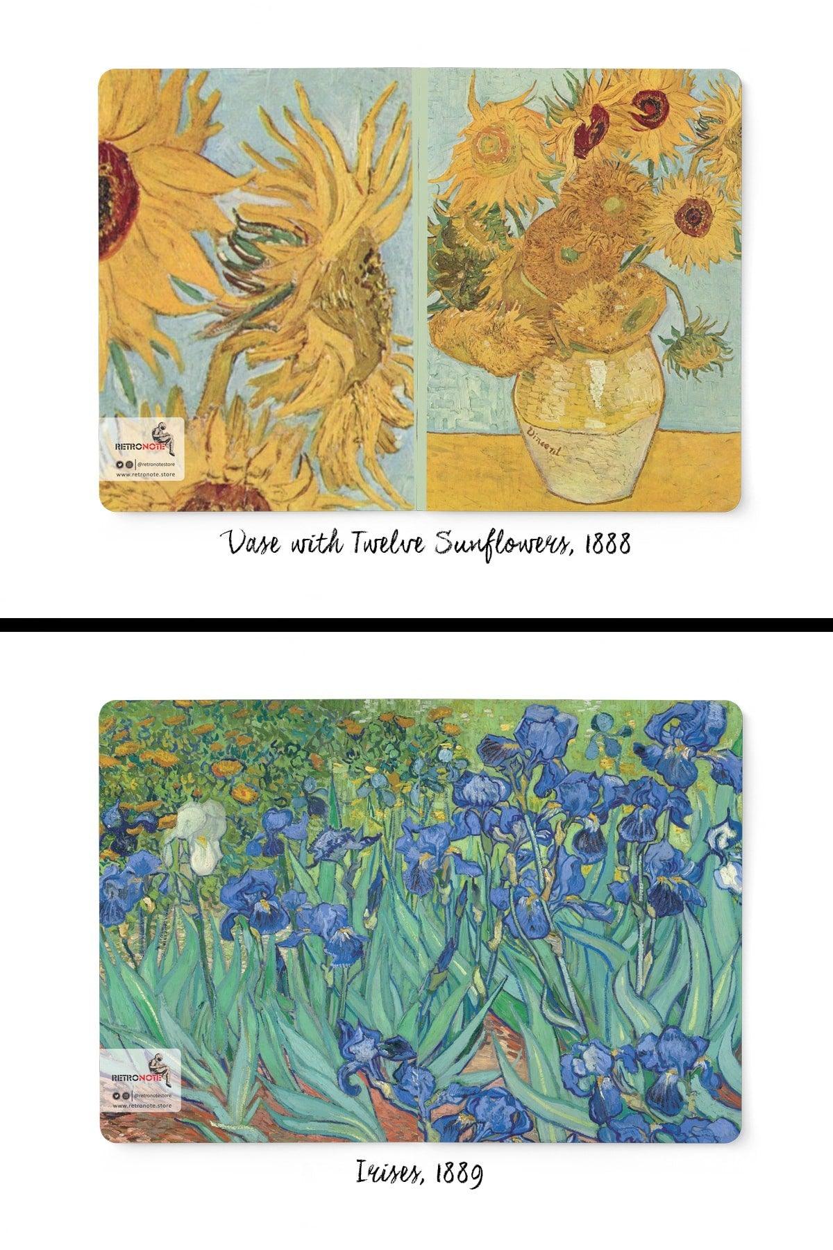 Van Gogh Set of 4 Notebooks 3 - Flowers Series