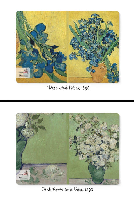 Van Gogh Set of 4 Notebooks 3 - Flowers Series