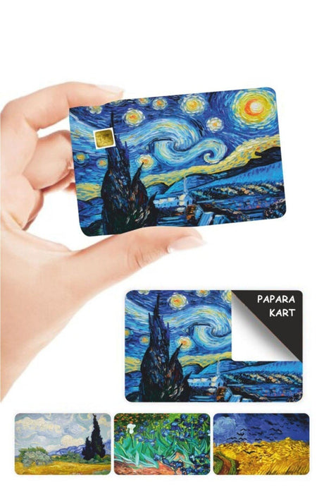 Van Gogh Papara Card Covering Sticker 4 Pieces