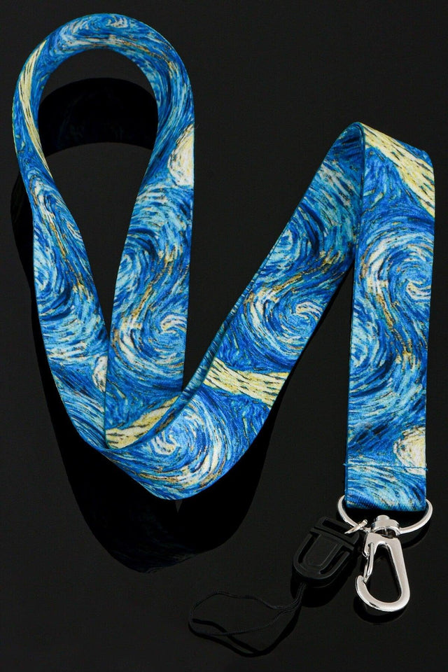 Van Gogh Starry Night Badge Neck Lanyard