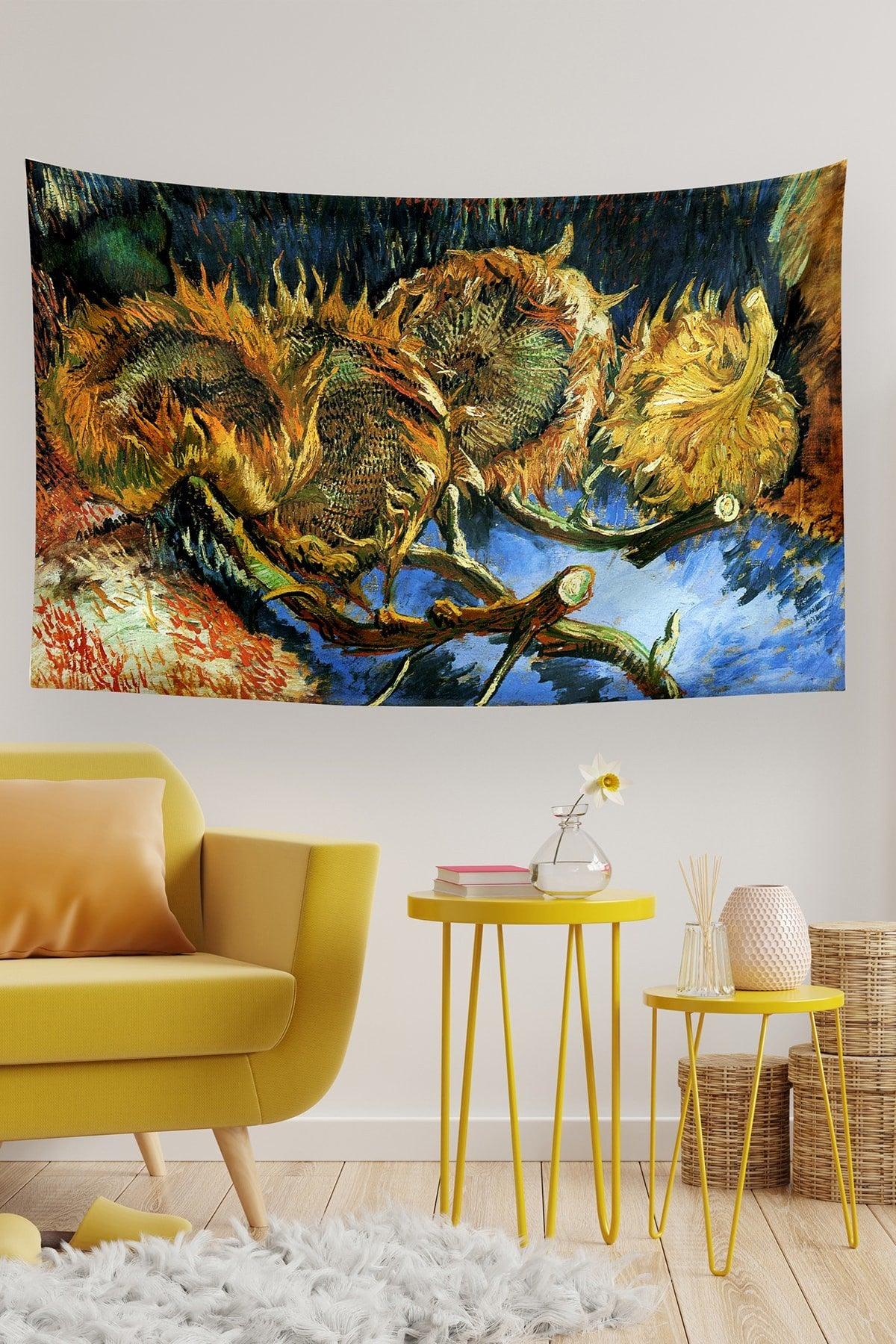 Van Gogh Sunflowers Wall Covering Carpet 140 X 100 Cm-70x100 Cm - Swordslife