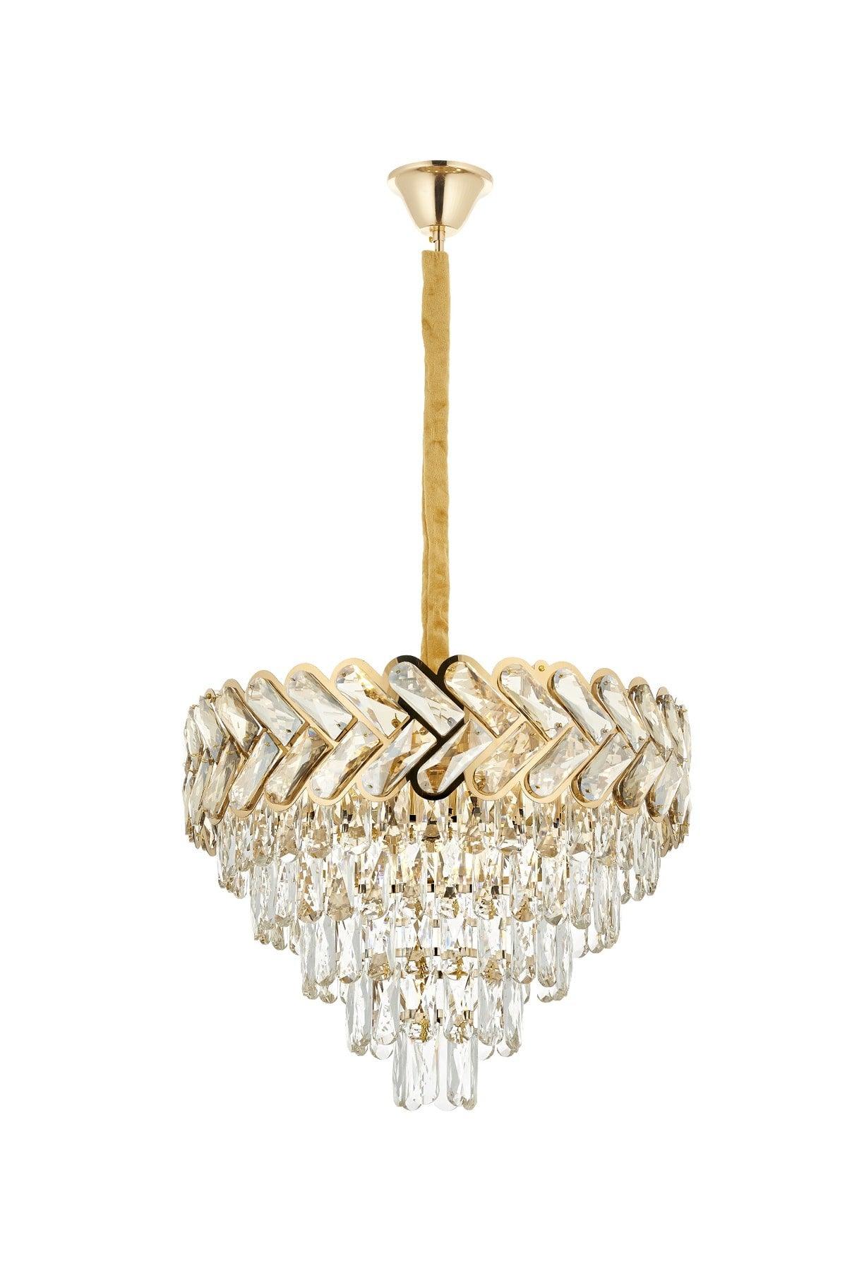 Vanessa 50 Yellow Crystal Stone Chandelier - Swordslife