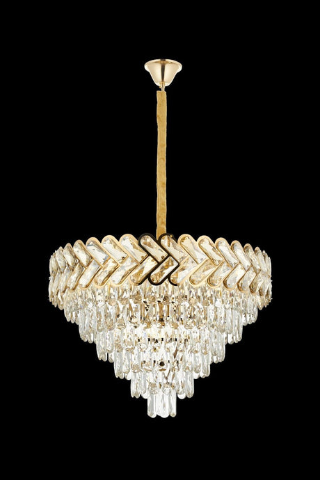 Vanessa 60 Yellow Crystal Stone Chandelier - Swordslife