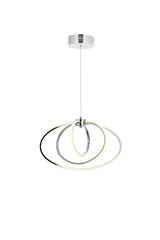 Varna Triple Chrome Led Pendant Chandelier - Swordslife