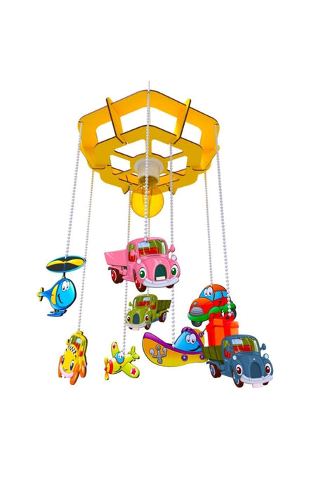 Vec Vehicles Children's Room Chandelier Lighting Wooden Pendant Lamp - Swordslife