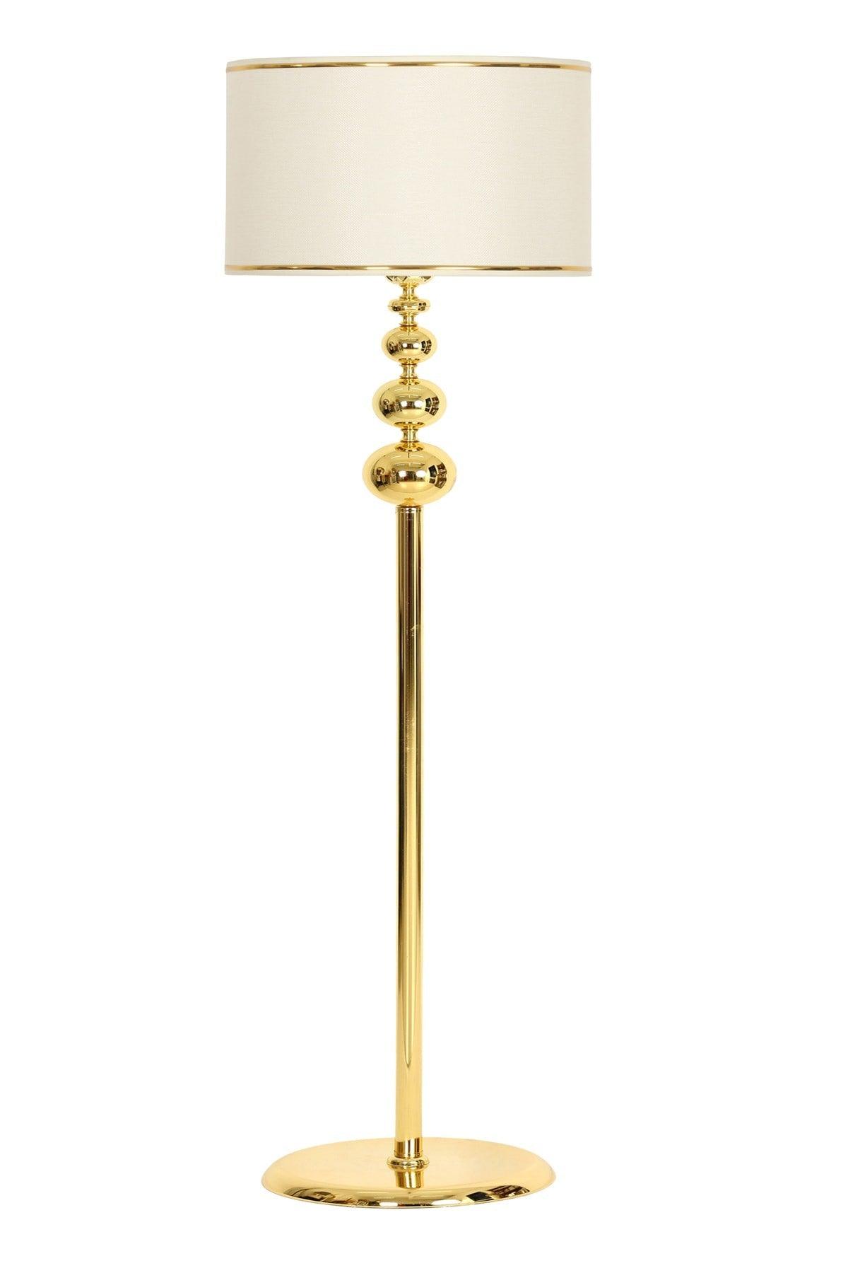 Vega Gold Plated Triple Sphere Metal Floor Lamp -