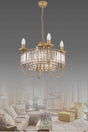 Vegas 4 Piece Tumbled Crystal Stone Chandelier - Swordslife