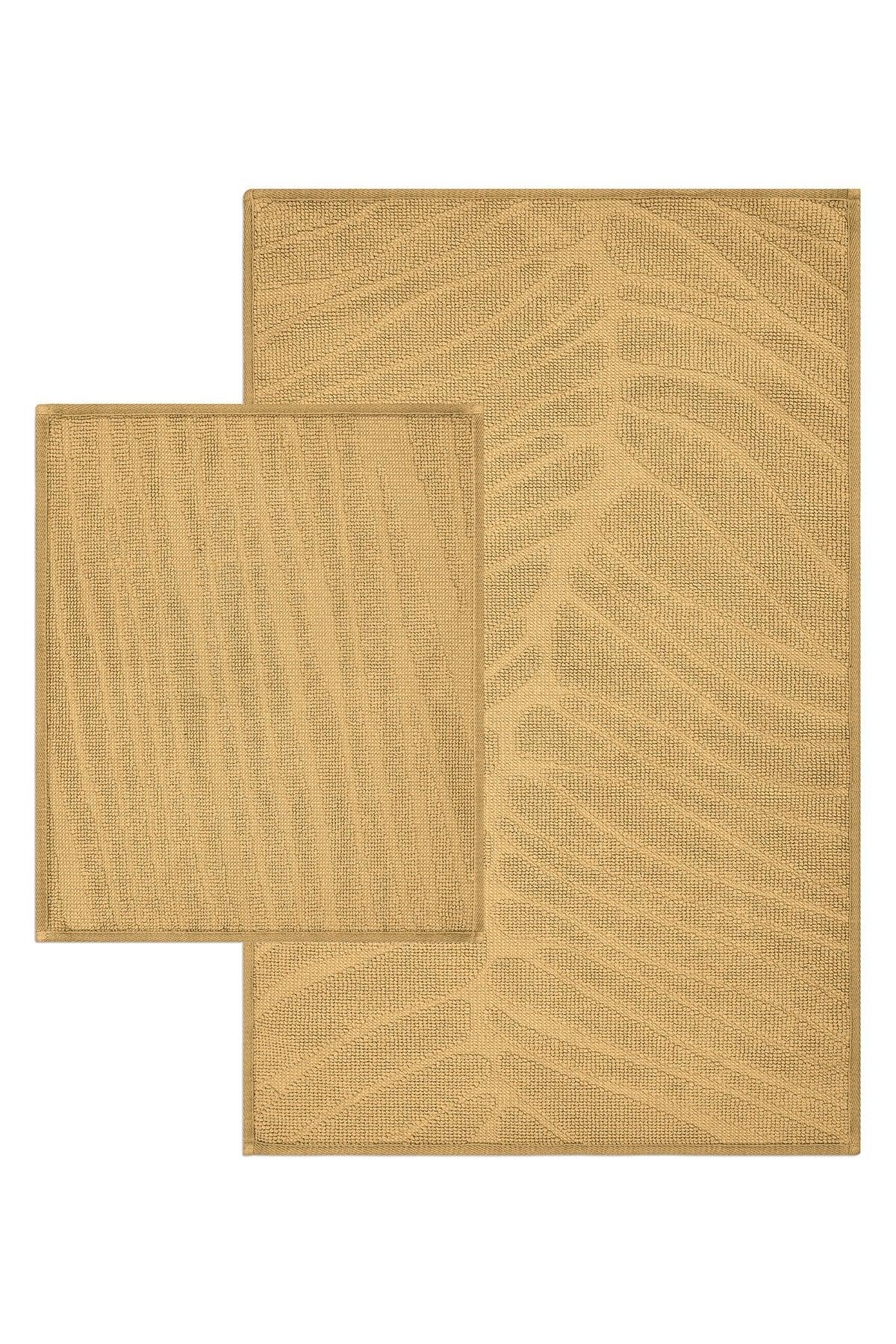 Venetion Natural Cotton 2 Piece Bathroom Rug Set - Swordslife