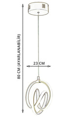 Venita Tumbled Modern Pendant Lamp Led Chandelier Living Room