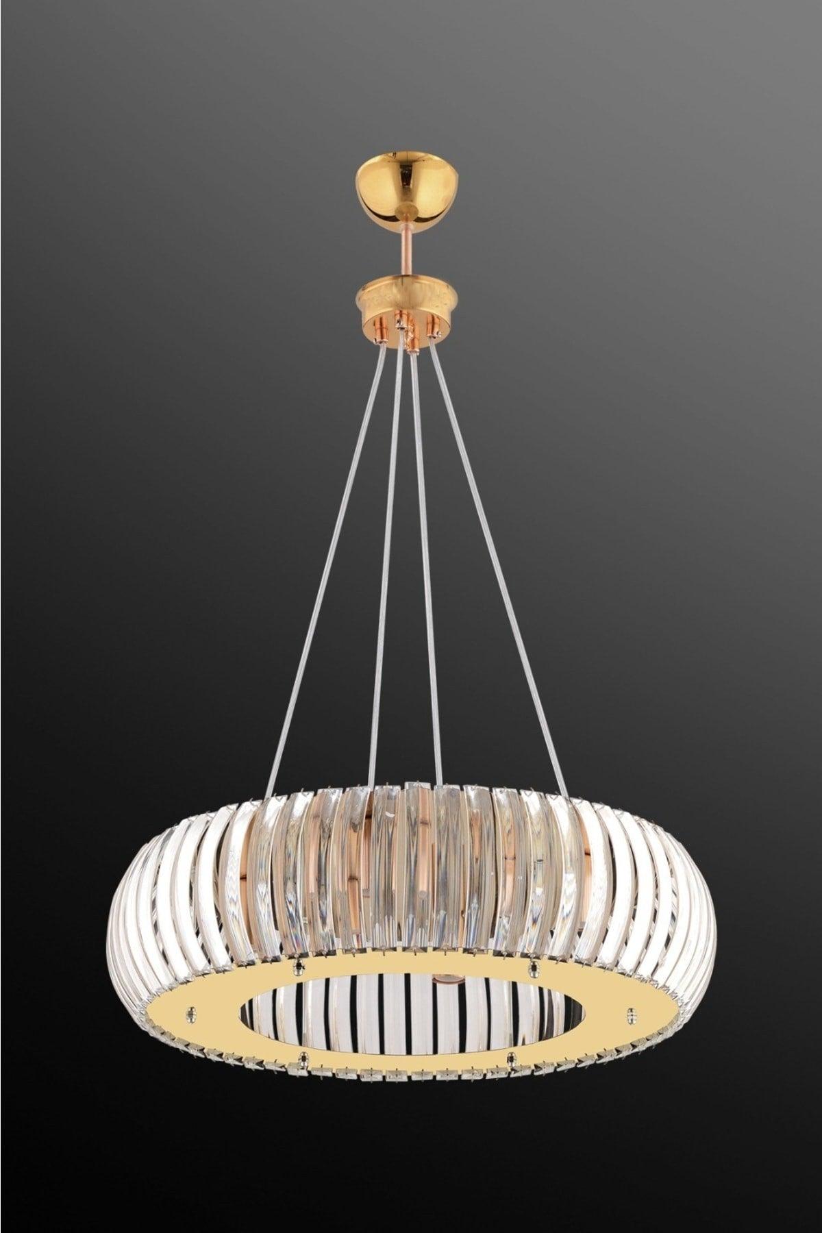 Venus Gold 50 Cm Crystal Stone Chandelier - Swordslife