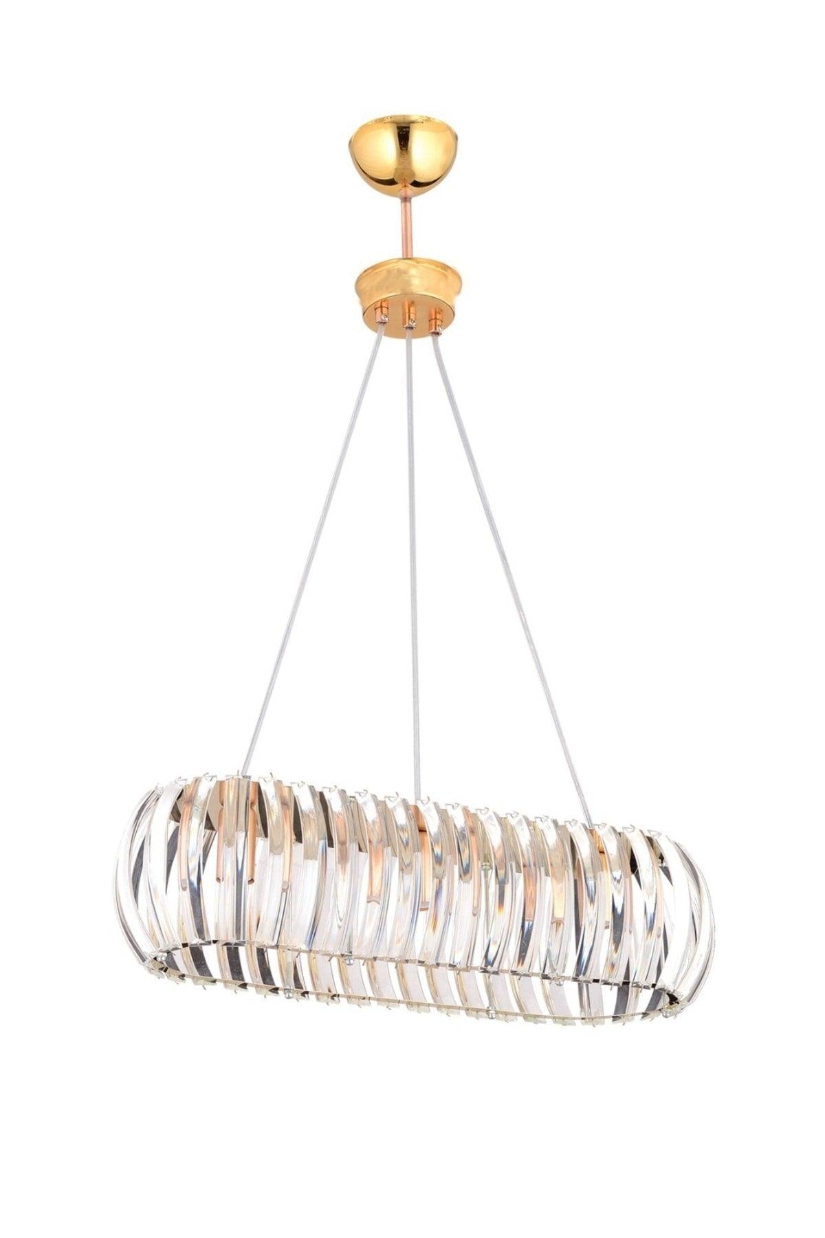 Venus Gold Dining Table Crystal Stone Chandelier - Swordslife