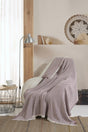 Vera Plum Single Armchair Bergere Cover Shawl 150 X 200 Cm Tv Blanket Throw Cotton - Swordslife