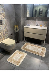 Versace Patterned 2 Piece Anti-Slip Floor Bathroom