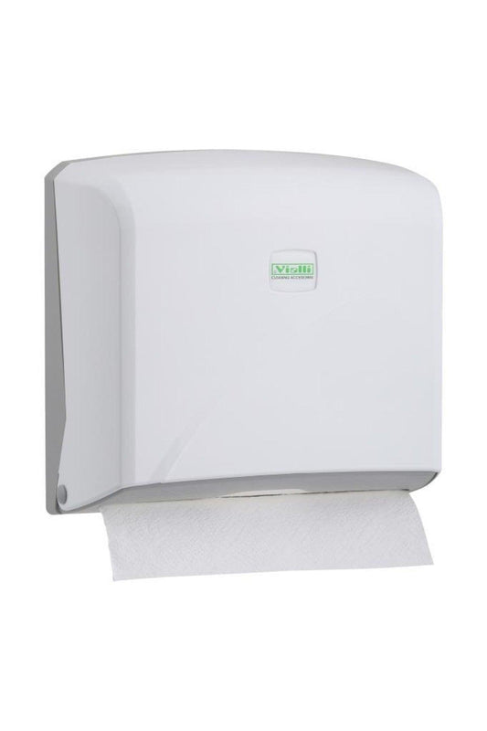 Vialli K2 Z Fold Paper Towel Dispenser Mini 200 Pcs. White - Swordslife