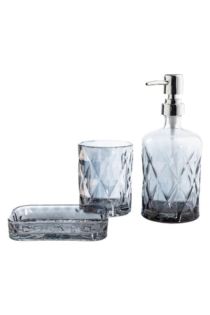 Vidrio 3 Pcs Bathroom Set Anthracite - Swordslife