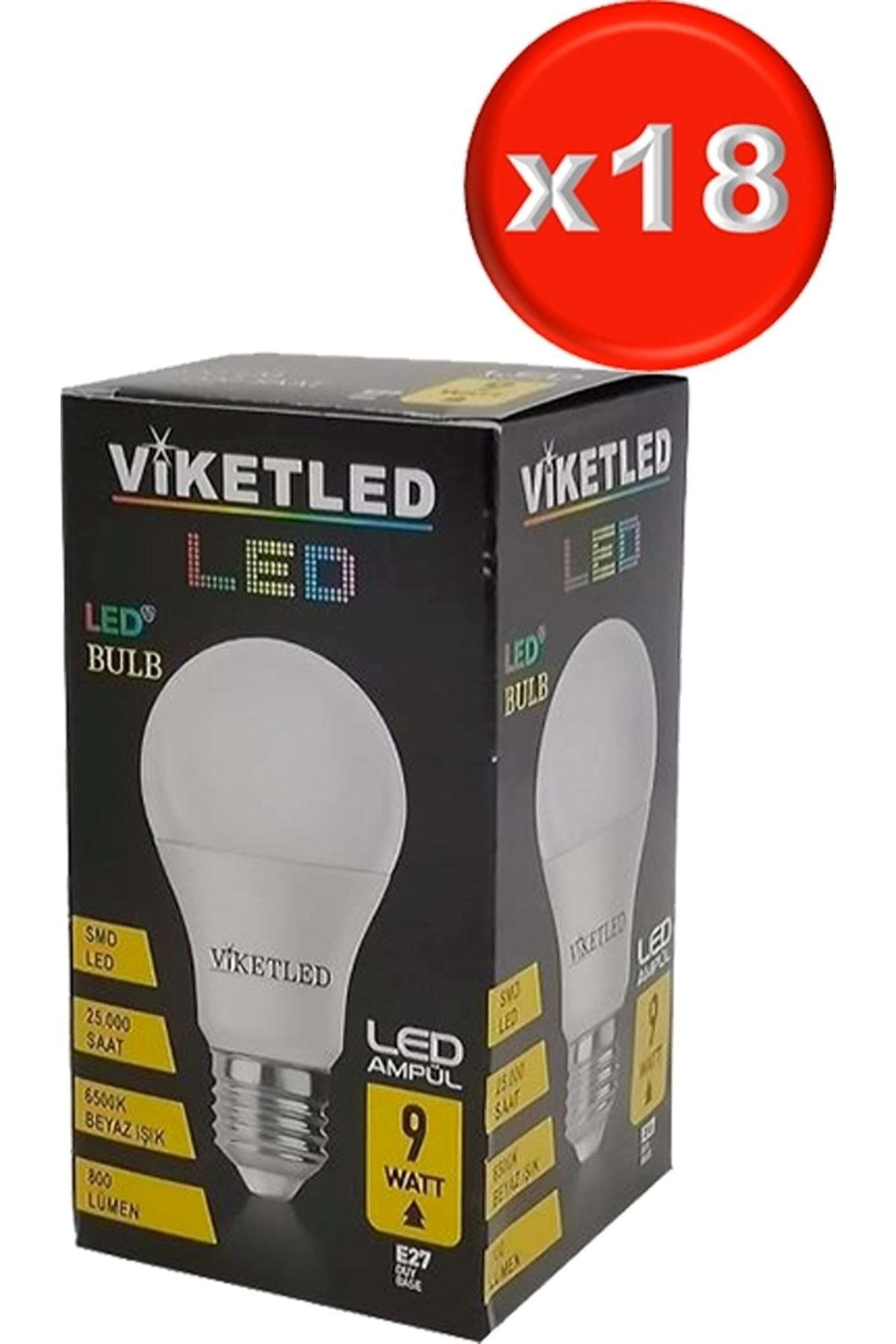 Viketled Led Bulb White-white 9w (Set of 18)