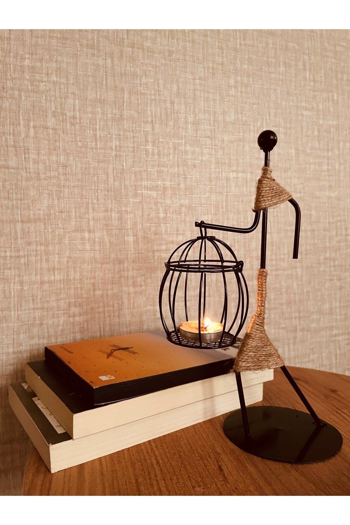 Vintage Scandinavian Iron Candlestick - Chubby