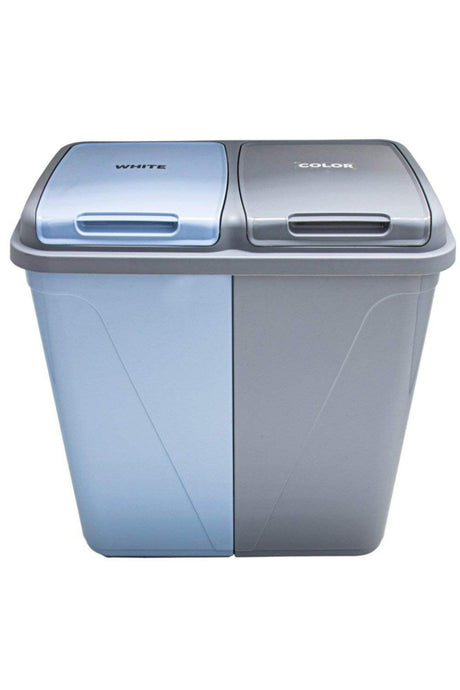 Violet 60 Liter Laundry Basket With Two Eyes Grey-blue - Swordslife