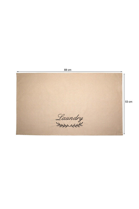 Washing Machine Cover Embroidered Liquid Proof Fabric Brown Color - Swordslife