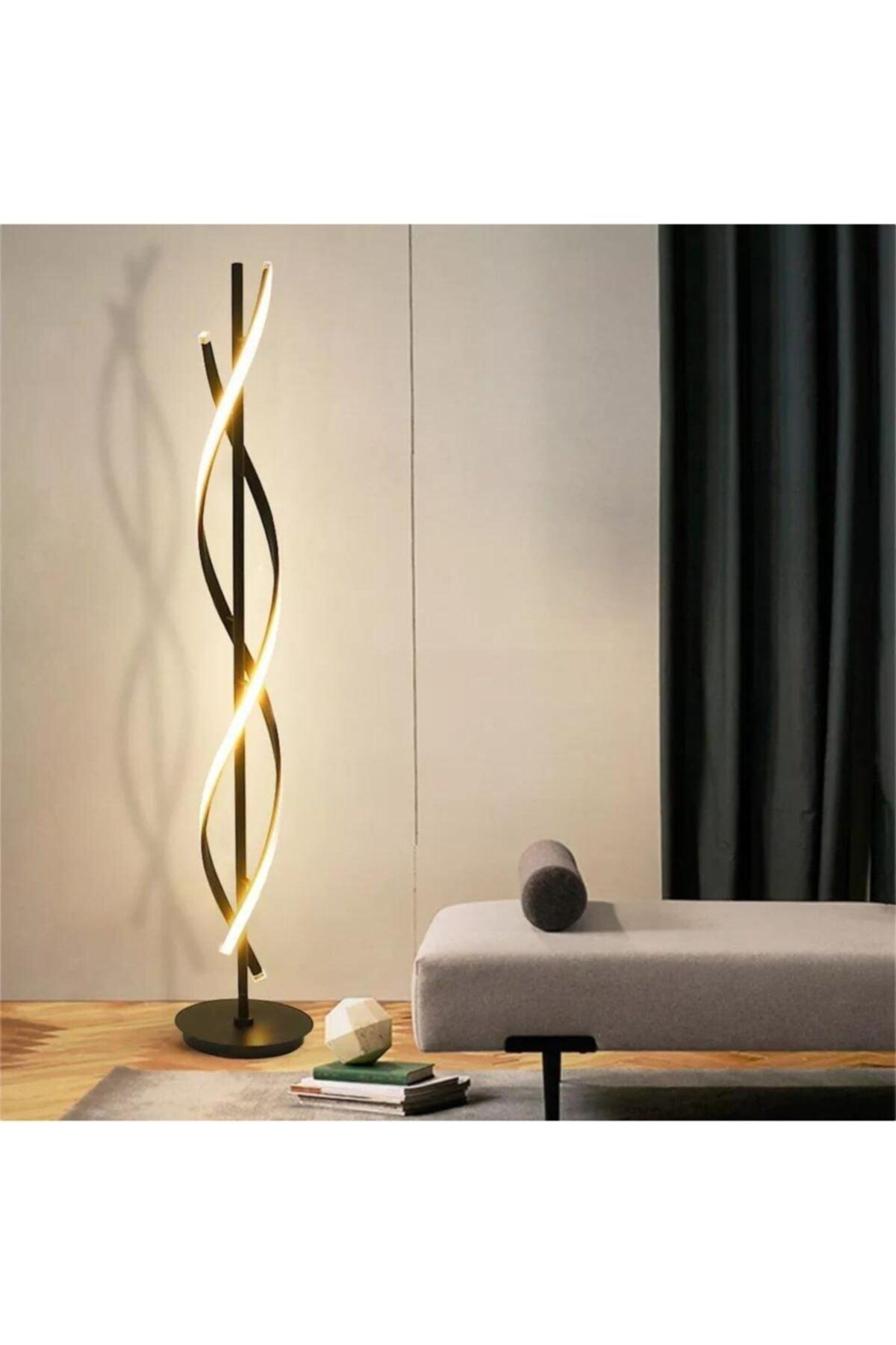 Wave Black Modern Daylight Led Floor Lamp - Swordslife