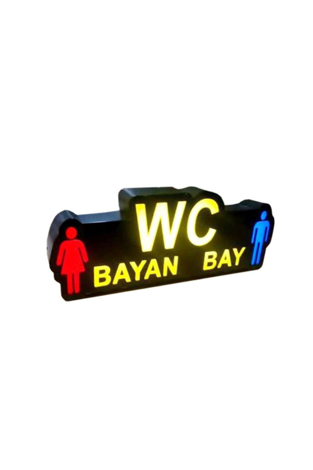 Wc Written Visual 3d Led Signage Neon Effect