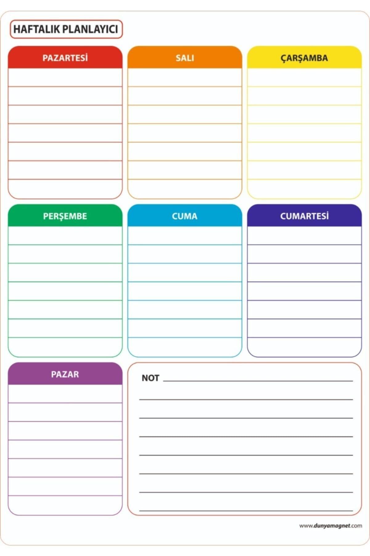 Weekly Magnet Planner