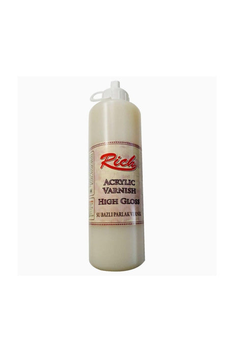 White Acrylic Water Based Glossy Varnish 500 cc