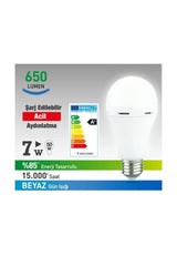 White Rechargeable Battery Led Bulb