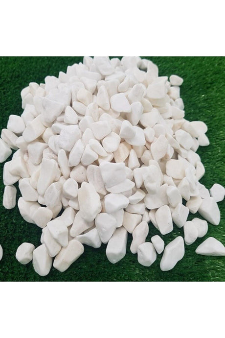 White Dolomite Stone 10 Kg 1-2 Cm River Stone Pebble Stone Garden Ornamental Stone Potted Terrarium Stone Aquarium Stone - Swordslife