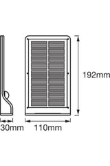 White Doorled Solar 3 with Solar Sensor