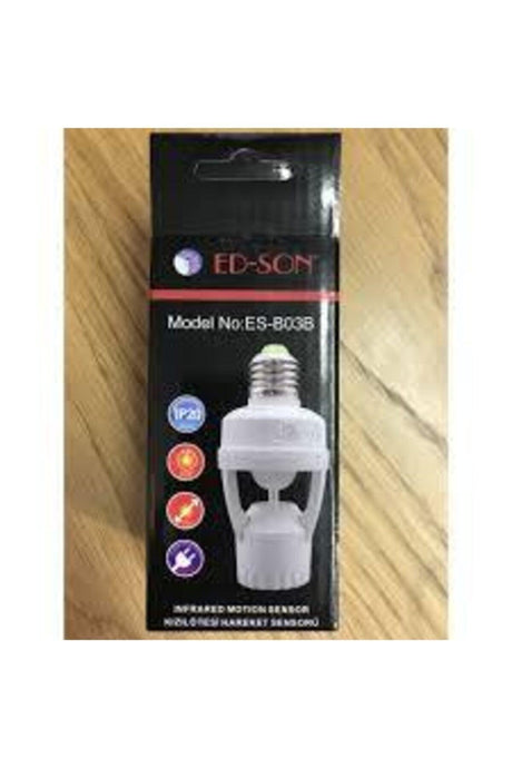 White E27 Motion Sensor with Socket