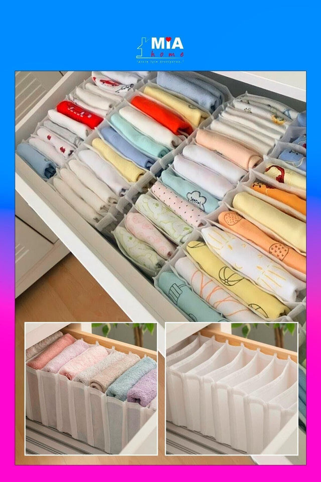 White Small 11 Compartment Drawer Organizer