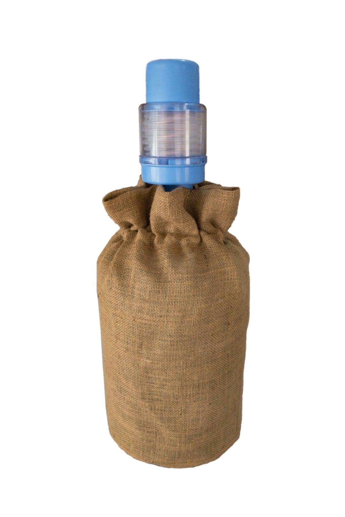 Straw Jute Fabric Rope Drawstring Carboy Cover