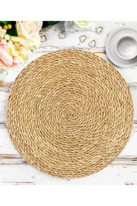 Straw Braided Placemat Cover 35 Cm, 1 Piece - Swordslife