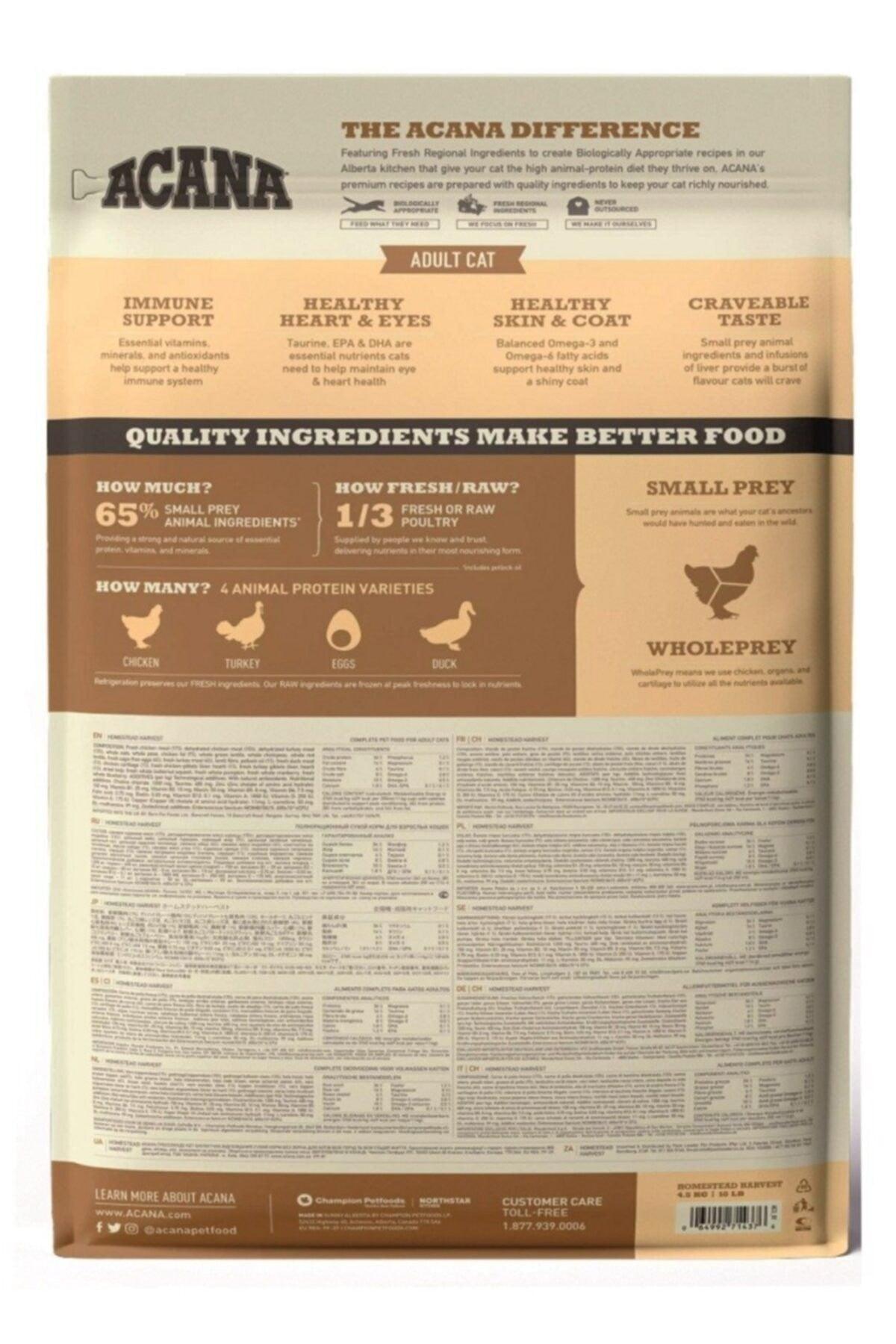 Wild Prairie Cat Food 1.8kg - All Breeds And