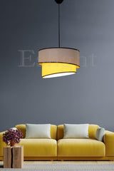 Ruzgar Modern Single Pendant Lamp Chandelier Cream-black E101 - Swordslife