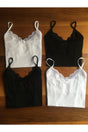 Women's Color 4-Pack Cotton Rope Suspended Singlet - Swordslife