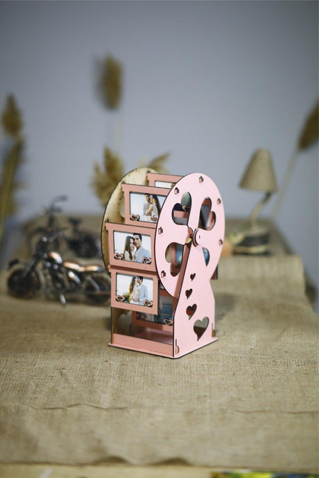 Wooden 8 Sections 16 Photo Mill - Pink - Swordslife