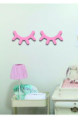 Wooden Lash 2 Pcs Decorative Pink Lash Kids Room Decorative Ornament - Swordslife