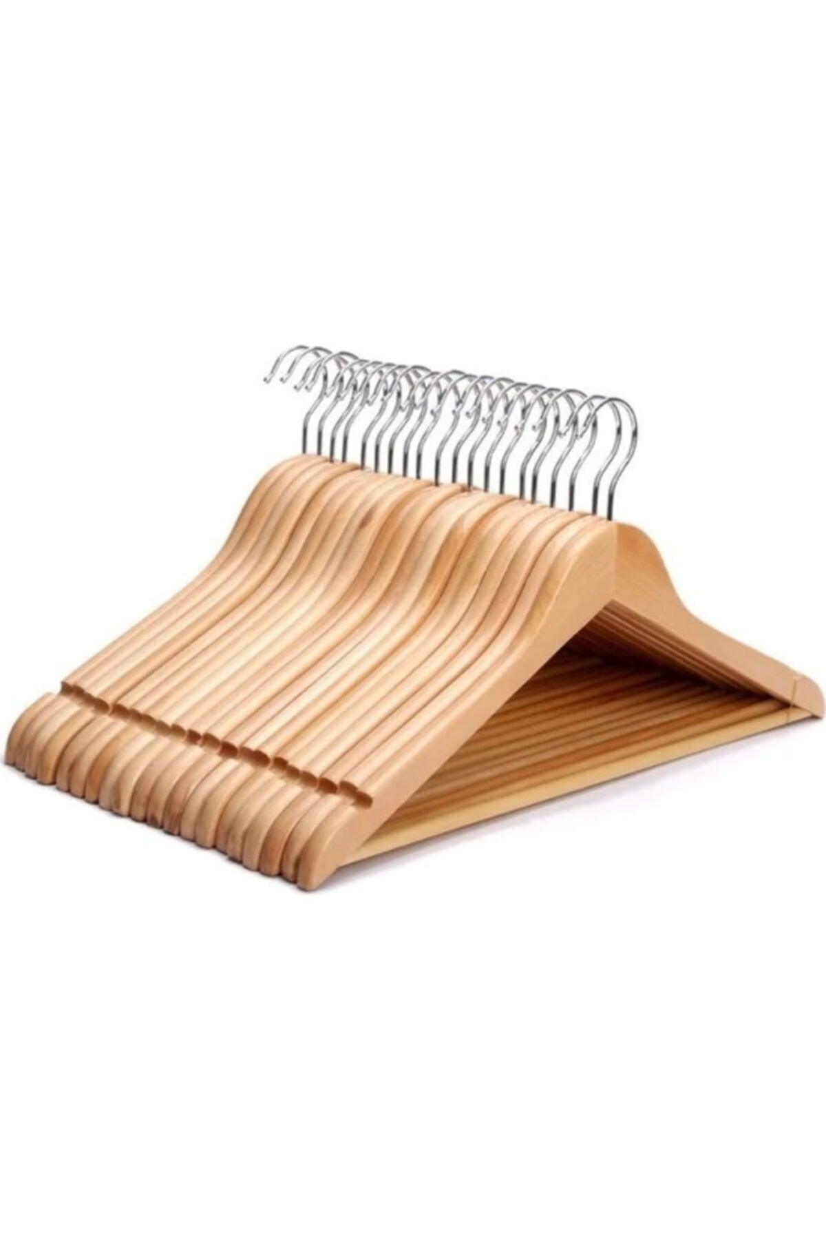 Wooden Hanger Clothes And Clothes Hanger 12 Pcs