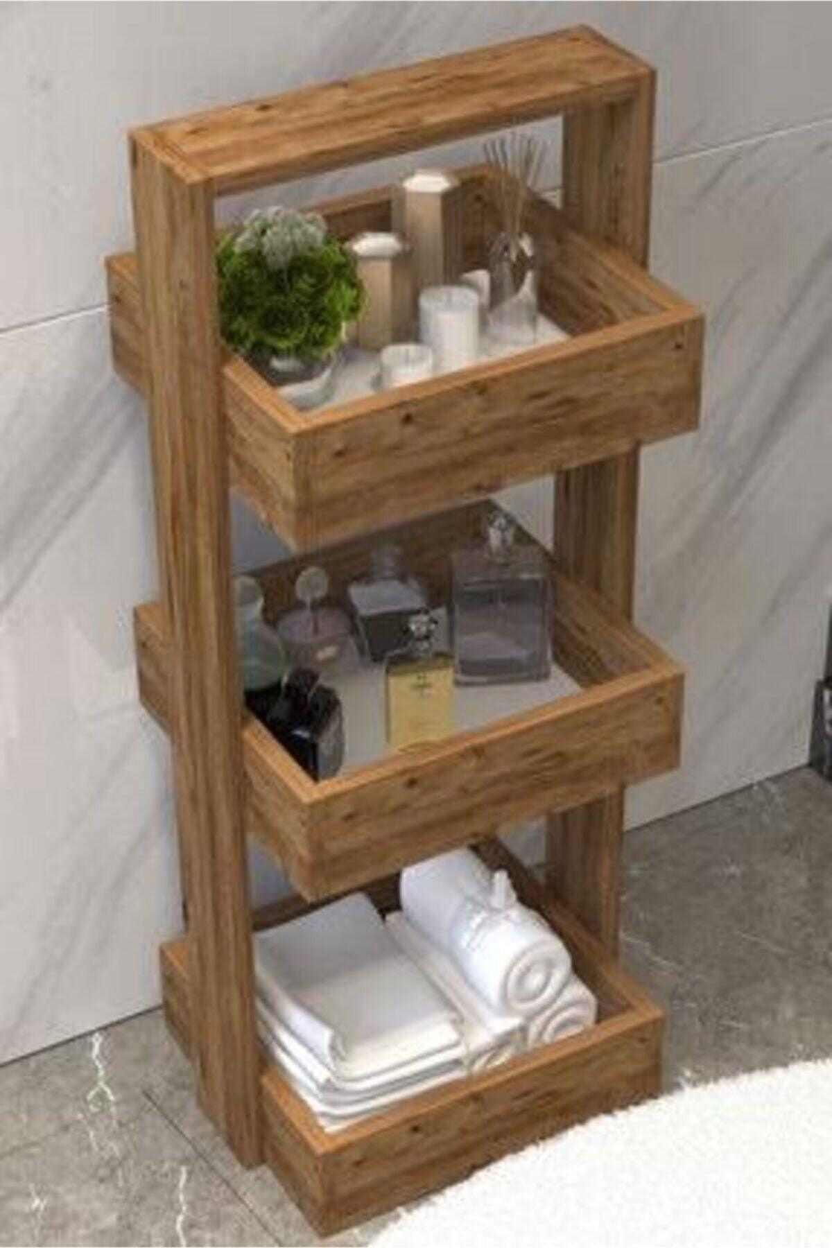 Wooden Organizer Basket Bathroom Organizer