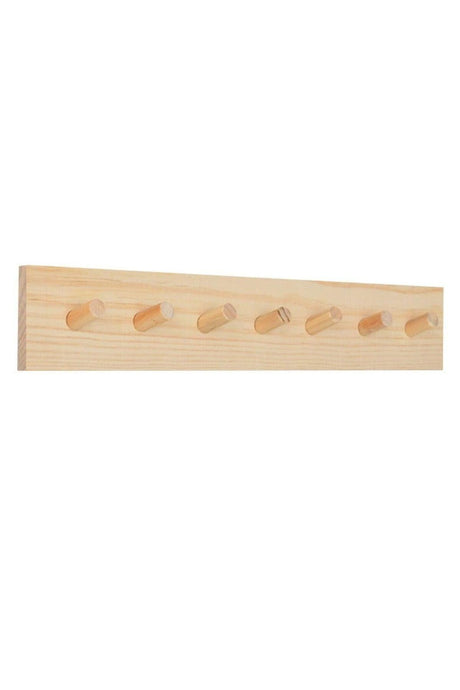 Wooden Wall Mounted 7 Lid Hanger